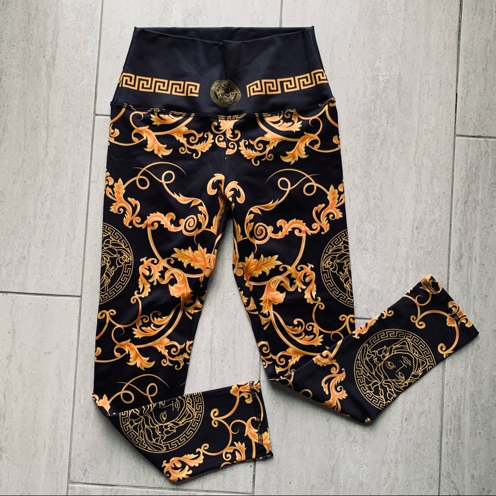 Black & Gold Leggings
